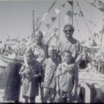 Rich Maderia and family at Blessing of the Fleet, Stonington