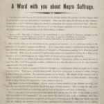 A word with you about Negro suffrage, 1869