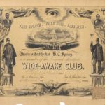 Hartford Wide-Awake Club membership certificate, 1860