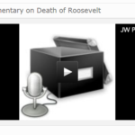 WIIC commentary on death of President Roosevelt, 1945