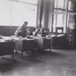 Interior of army recruiting station and induction center, Hartford