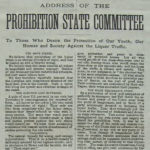 Address of Prohibition State Committee, 1883