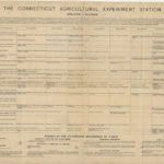 Connecticut Agricultural Station spraying calendar, ca. 1890s 