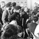 Black Caucus members meeting in Hartford, 1969