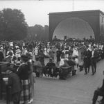 Crowd at concert at Colt Park bandshell, 1921