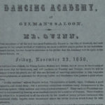 Dancing Academy at Gilman's Saloon, Hartford, 1850