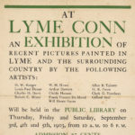 Exhibition of recent paintings, Lyme, 1903