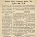 Municipal platform, Socialist party, Hartford, 1914