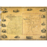 Map of the town of New Britain, 1851