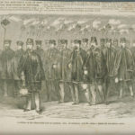 Procession of Wide-Awake Club, Hartford, 1860