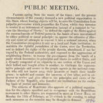 Public meeting, Hartford, 1856