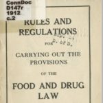 Rules and regulations for carrying out food and drug law, 1912