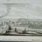 Southwest view of Stamford, 1836 by John Warner Barber