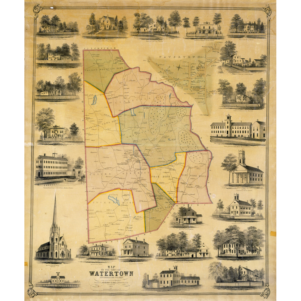 Town and City Maps Connecticut History ILLUSTRATED