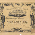 Wide-Awake certificate, Hartford, 1860