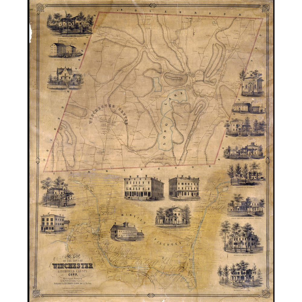 Town and City Maps Connecticut History ILLUSTRATED
