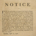 Meeting notice regarding treaty with Great Britain, 1796