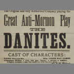 Playbill for anti-Mormon play, 1882