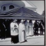 Group of clergy at Blessing of the Fleet, Stonington, 1995