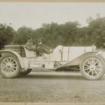 Fred Wright driving Mr. Thomas Perkins' 1910 Pope, Hartford