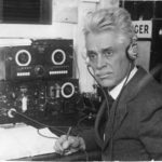 Hiram Percy Maxim at the radio, ca. 1925